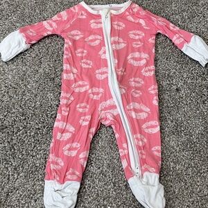 Little Sleepies Pink and White Pajama Set